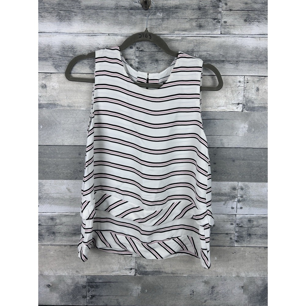 Belle Vere Women's Medium Stripe Sleeve Blouse